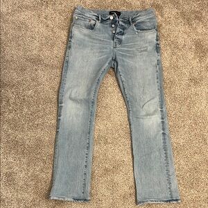 Purple brand P0004 Flare Light Blue Jeans